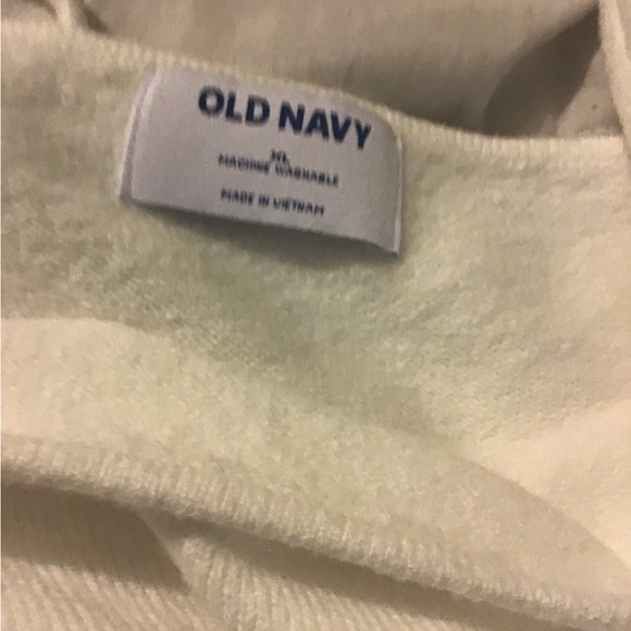 Old Navy XL white cozy cropped sweater tank top NWT - Picture 5 of 7